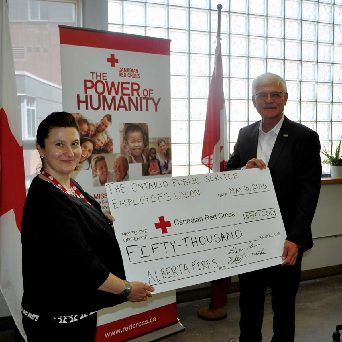 Red Cross Cheque