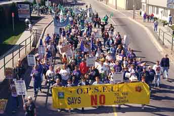 OPSEU says no to Tory agenda