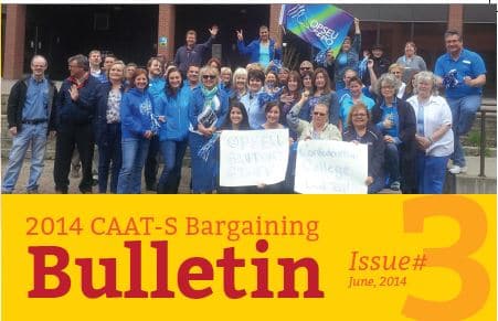 2014 CAAT-S Bargaining Bulletin, Issue 3