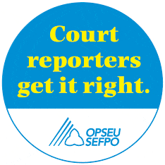 Court reporters get it right.