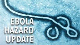 Ebola Hazard Update. Microscope photo