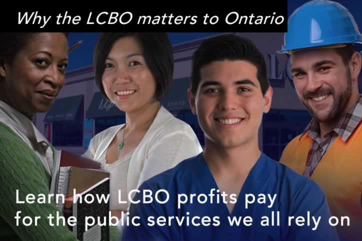 Why the LCBO matters to Ontario. Learn how LCBO profits pay for the public services we all rely on.