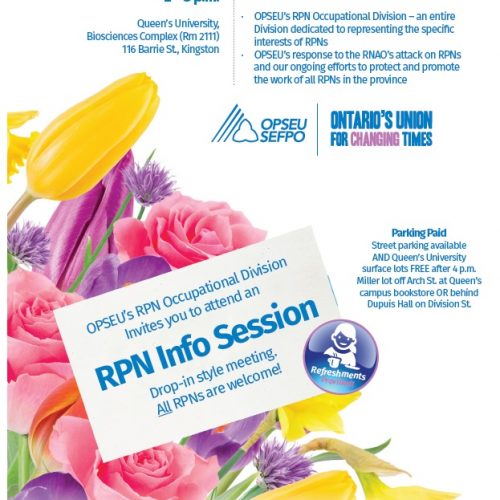 RPN Info Session, drop-in meeting where all RPNs are welcome. May 24th