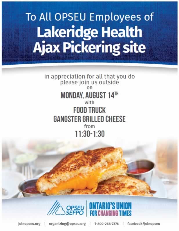 Lakeridge Health Ajax Pickering food truck: You’re invited!