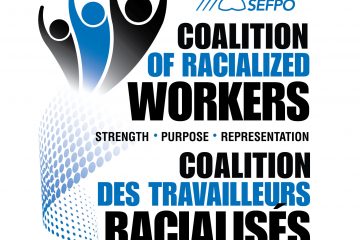 OPSEU Coalition of Racialized Workers logo - SEFPO Coalition des travailleurs racialises logo