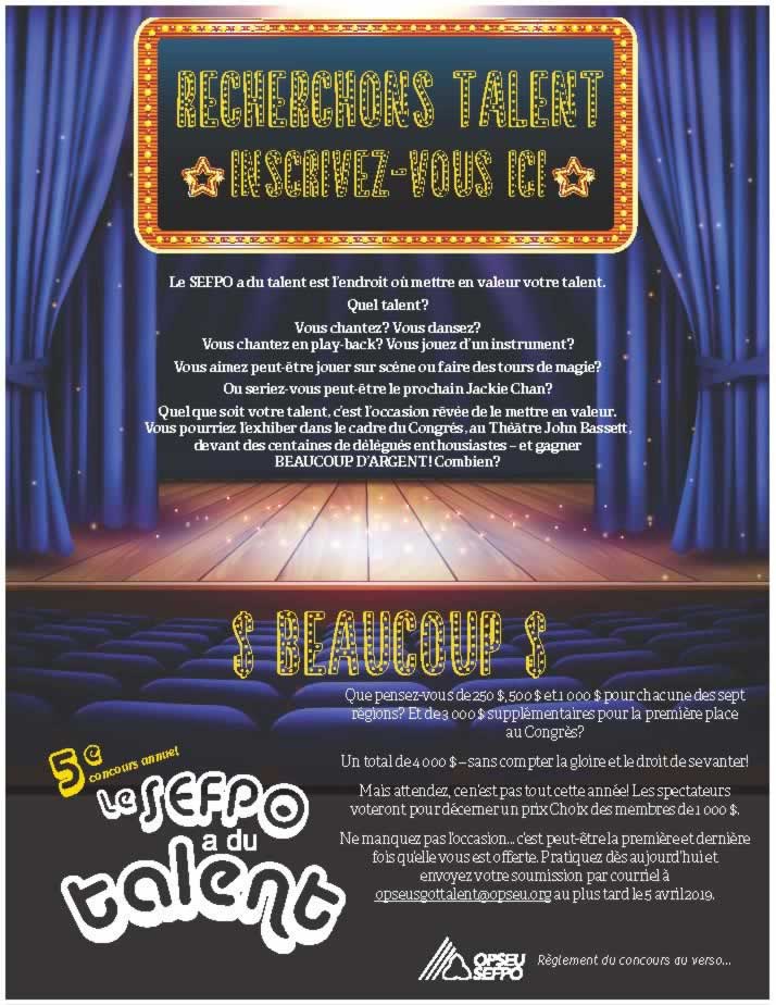 2019 OPSEU’s Got Talent contest