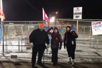 Ed Arvelin in Saskatchewant UNIFOR rally