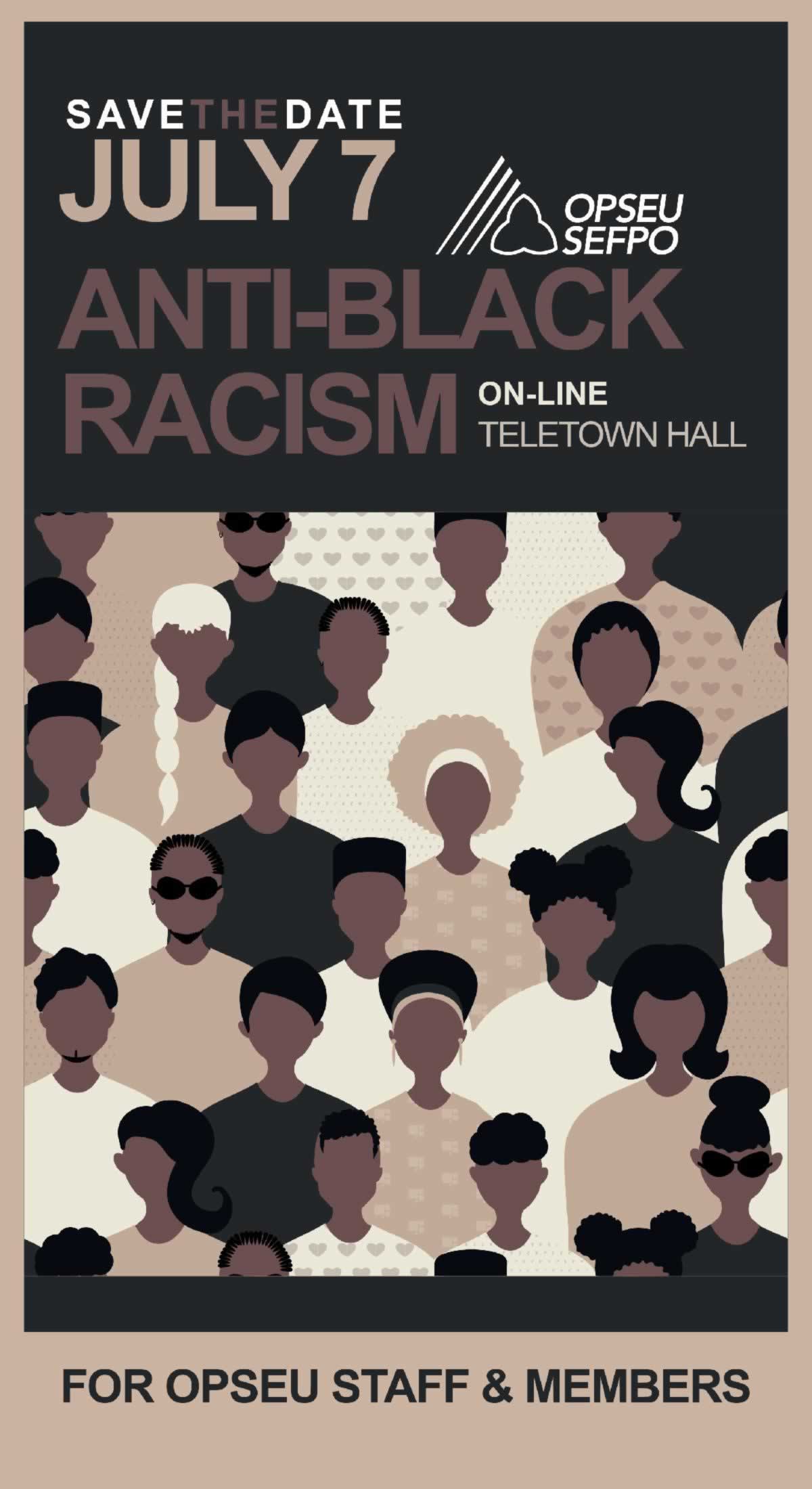Anti-Black Racism On-line Teletown Hall: July 7