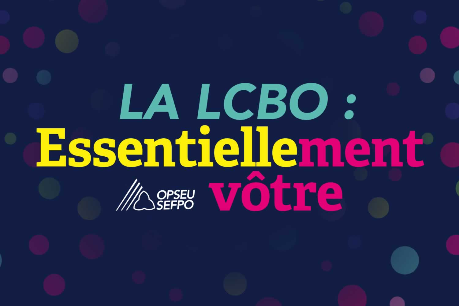 Thank You to our LCBO workers