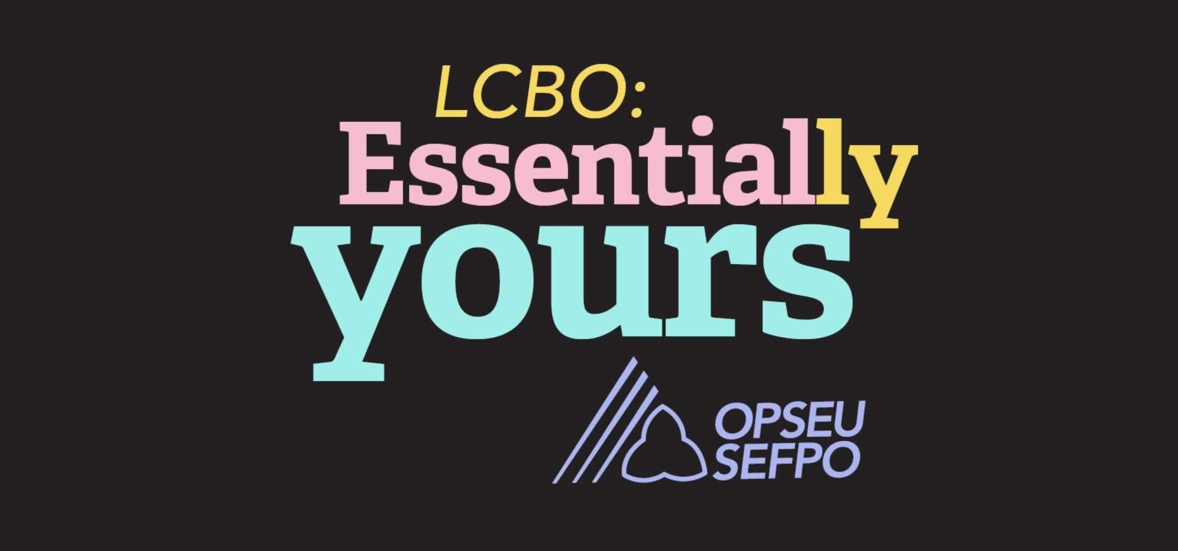 LCBO: Essentially Yours Logo in Pastel Colours