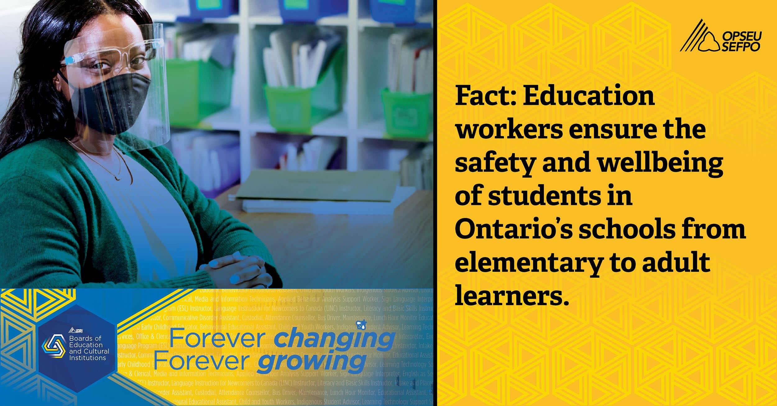 Education workers ensure the safety and wellbeing of students