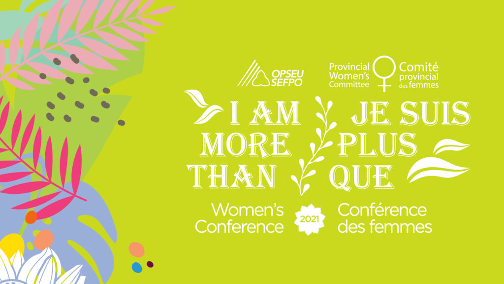 "I am more than" Provincial Women's Committee Conference illustration