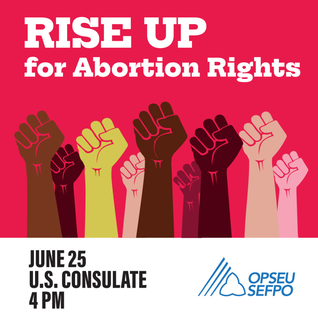 Rise up for Abortion Rights, June 25, U.S. Consulate, 4 PM