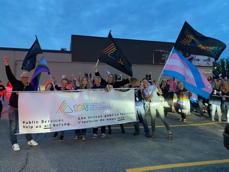 Worker and community activists join in solidarity to celebrate North Bay Pride