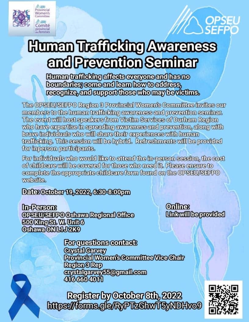 Region 3: Human Trafficking Awareness and Prevention Seminar