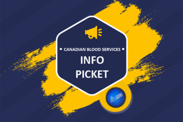Canadian Blood Services info picket