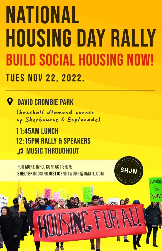 National Housing Day Rally