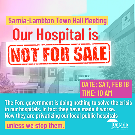 OHC Online Town Hall: Sarnia-Lambton