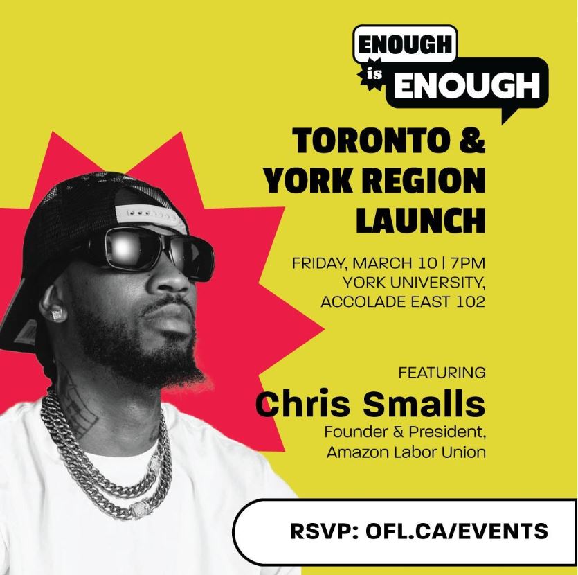 Enough is Enough: Toronto & York Region Launch ft. Chris Smalls