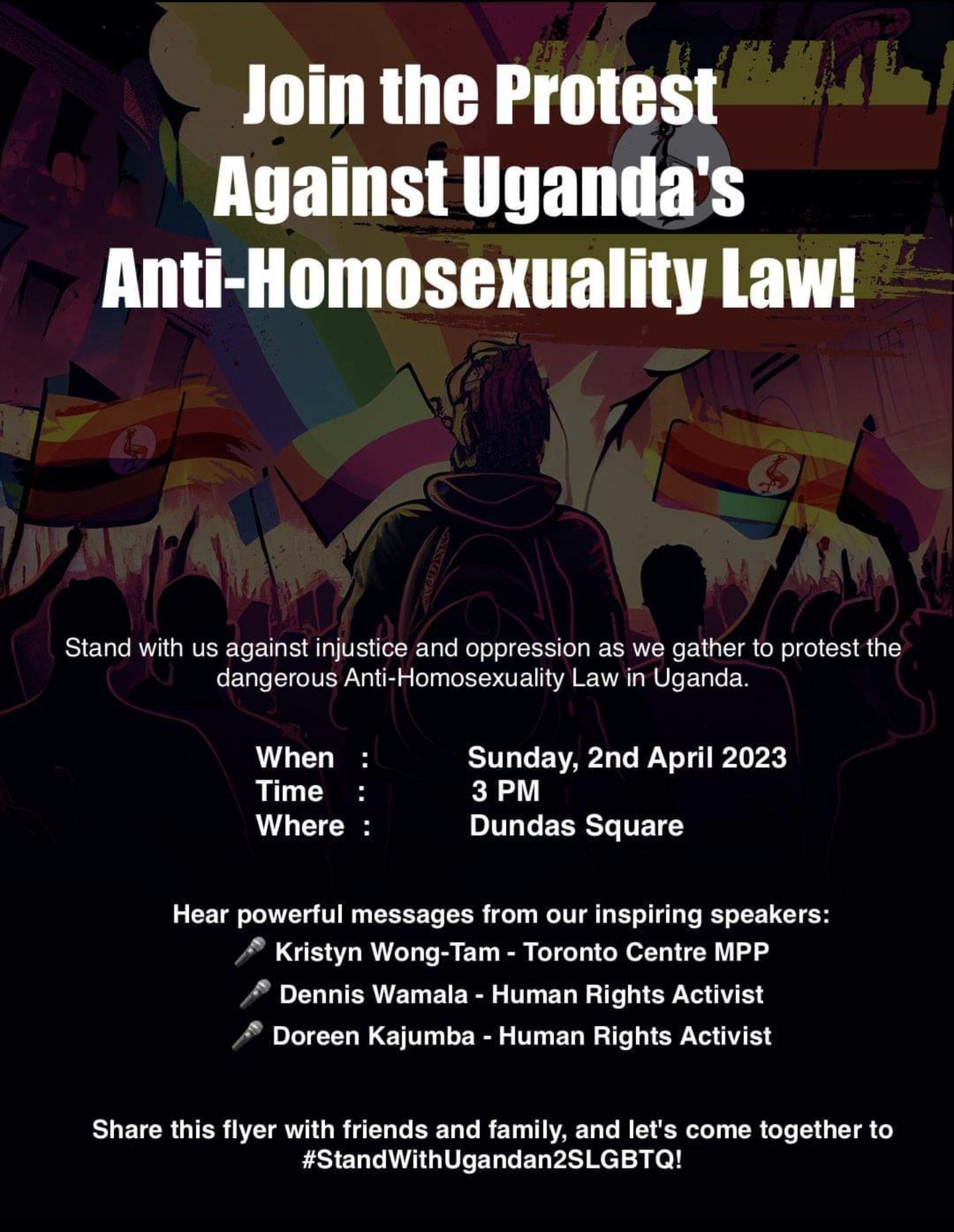 Join the Protest in Toronto Against Uganda’s Anti-Homosexuality Law