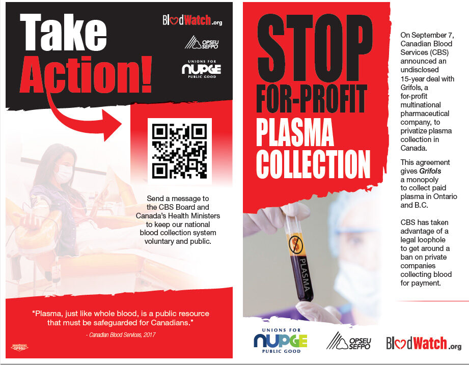 Stop For-Profit Plasma Collection