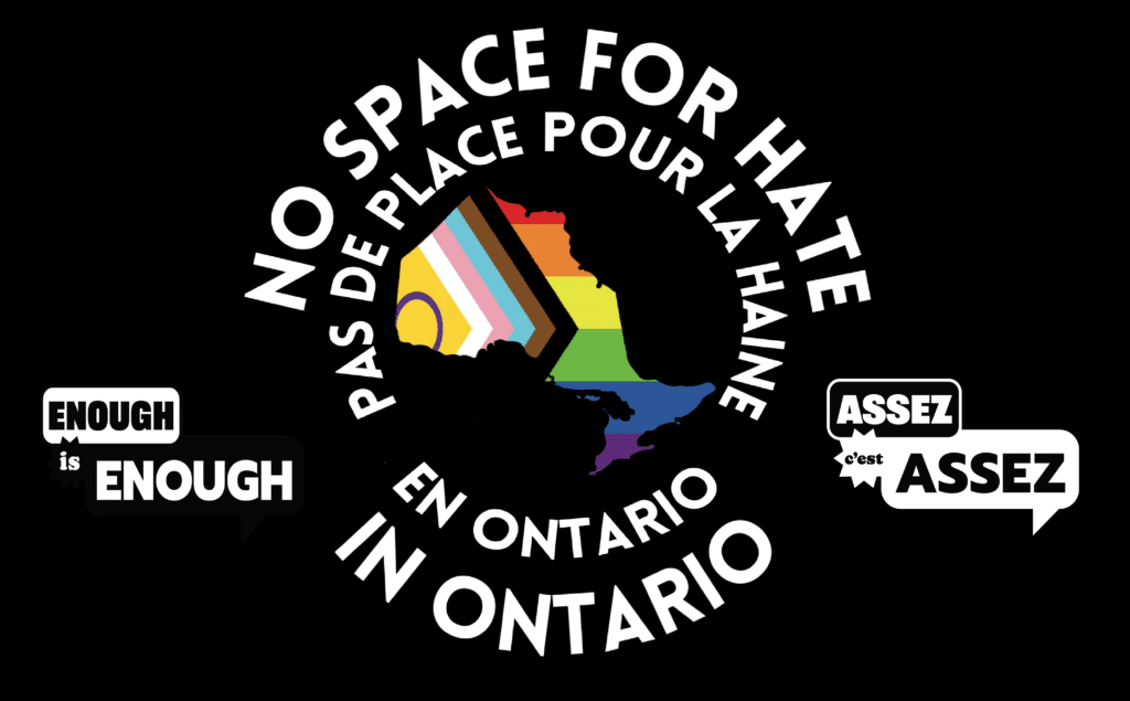 No Space for Hate in Ontario! Province-wide action on Wednesday Sept 20