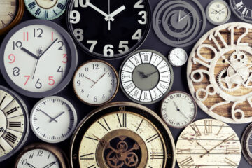 A variety of different clocks