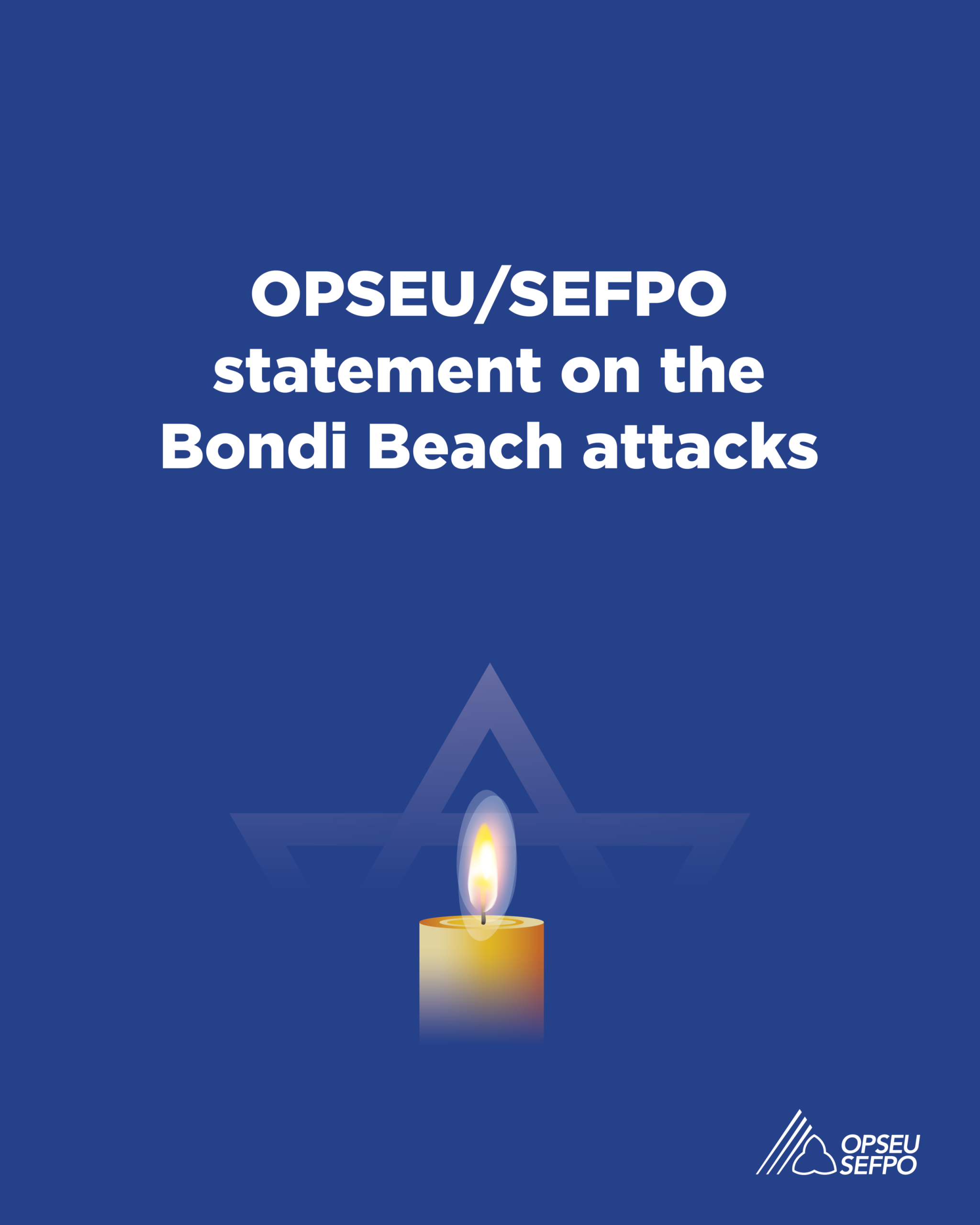 OPSEU/SEFPO statement on the Bondi Beach attacks