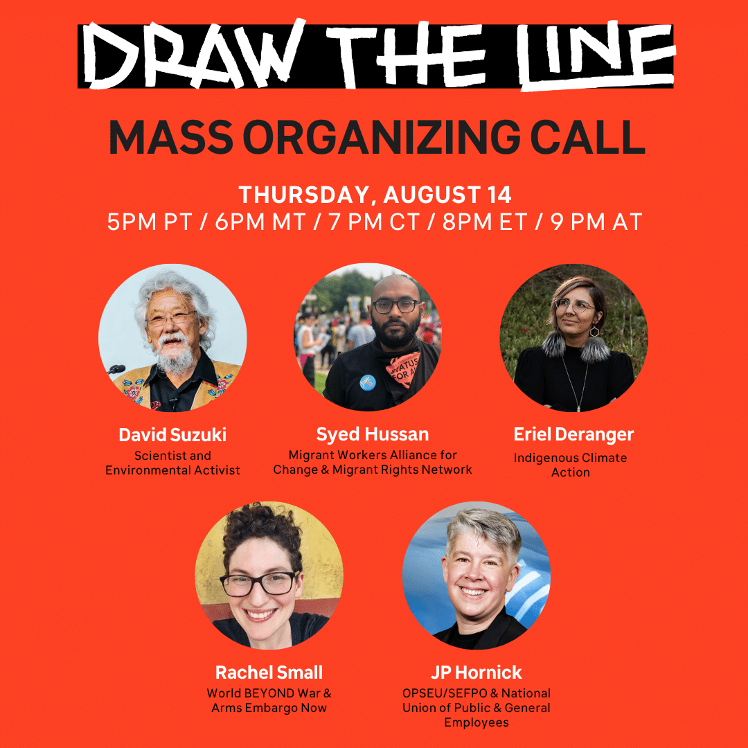 Join JP Hornick for Draw The Line mass organizing call