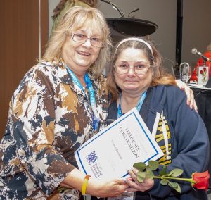 Chantal Barnhart (right)