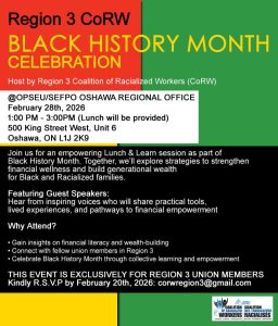 Black History Month Celebration - CoRW Region 3