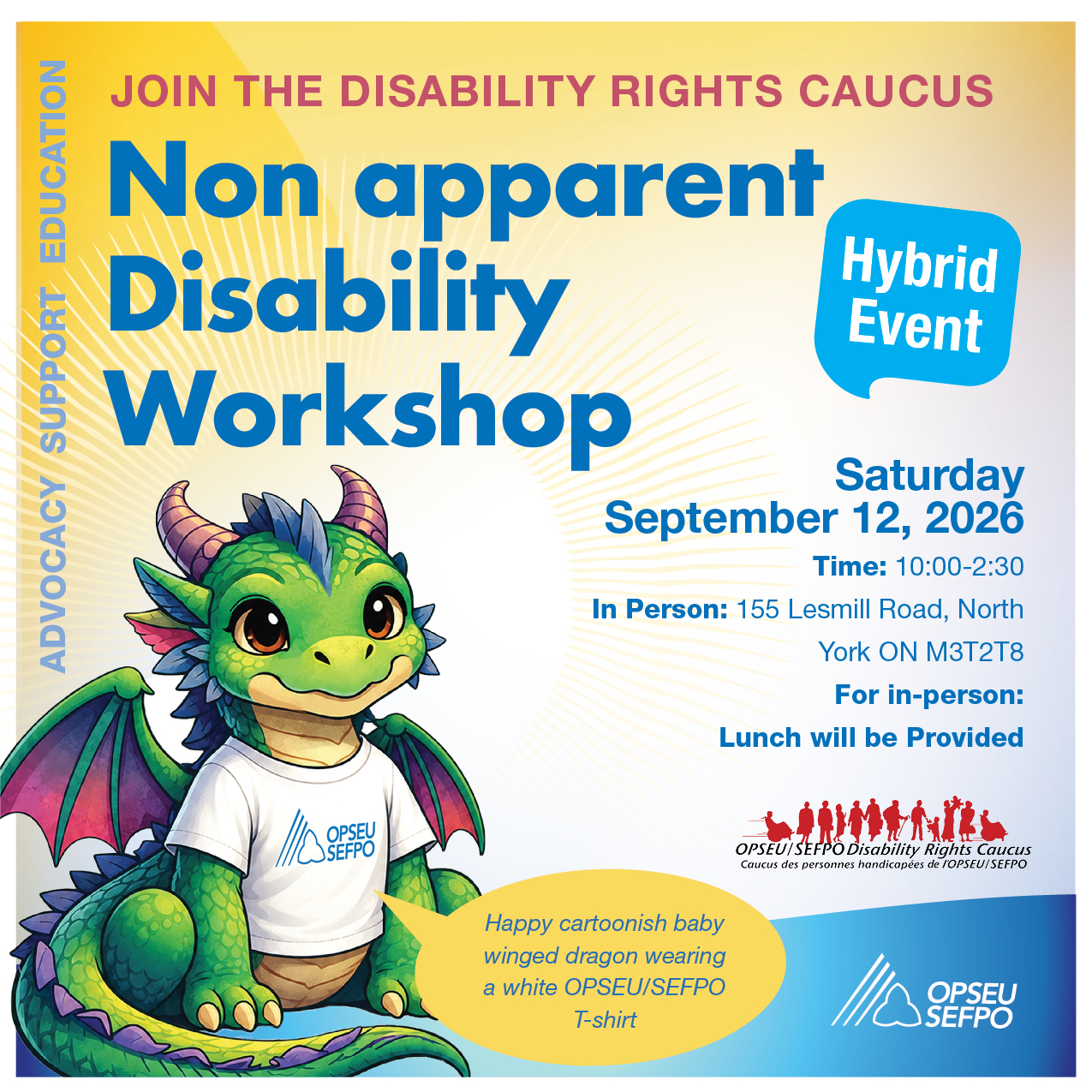 Non-Apparent Disabilities Workshop, Sept 12 2026