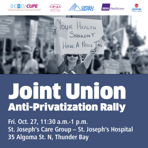 Joint Union Anti-Privatization Rally - October 27, 2023