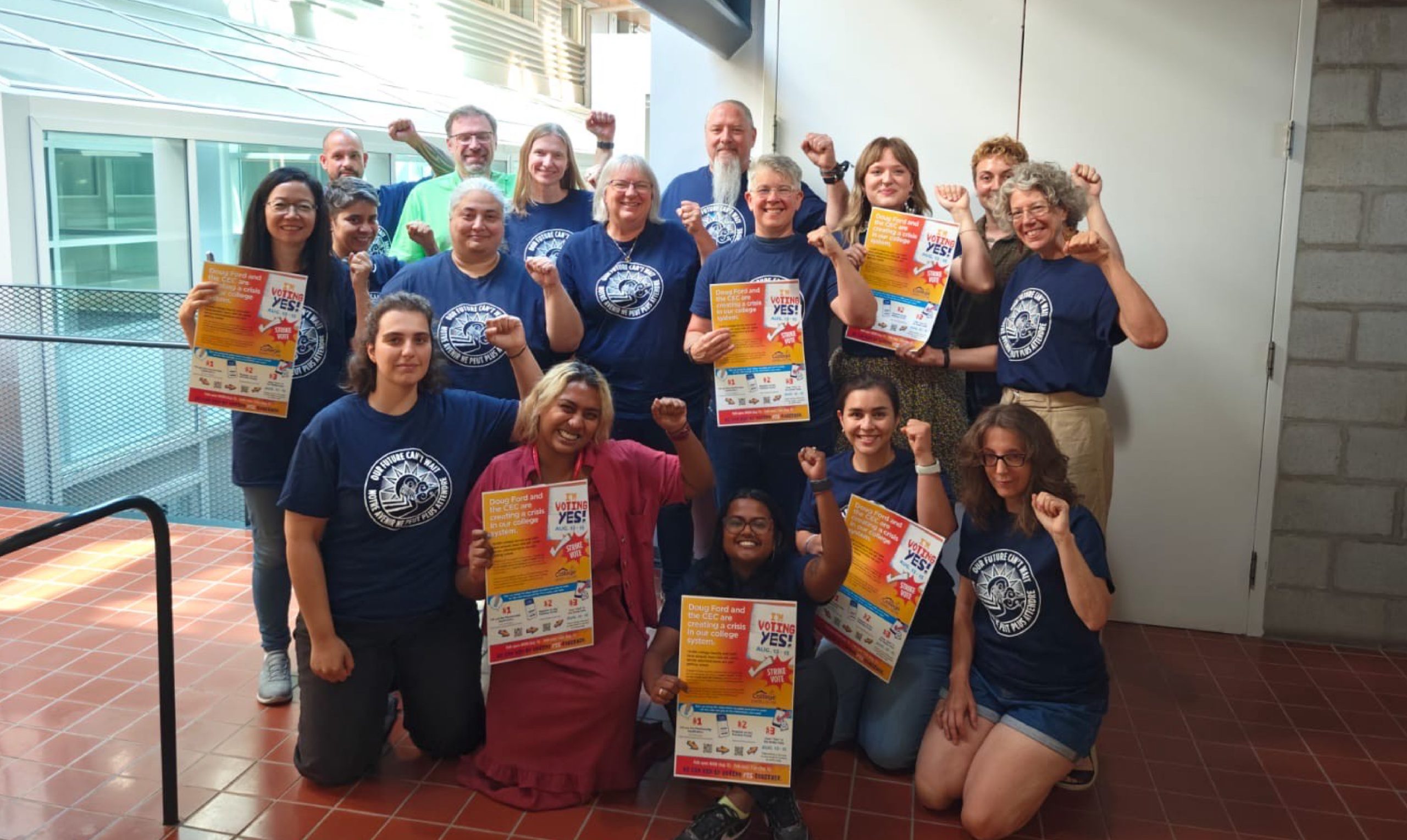 Full-time support staff at Ontario’s 24 colleges will enter legal strike position in the fall – “Our kids deserve the same opportunities college grads did 10 years ago.”
