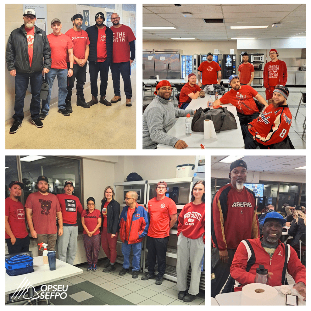 Durham Warehouse red shirt solidarity days