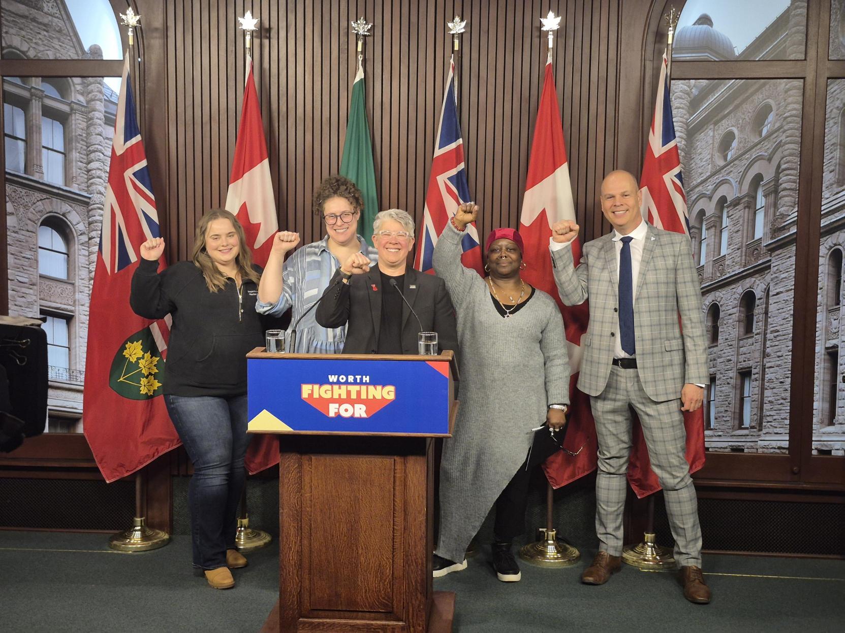 Community health and social service workers put Ford government on notice: act now to deliver on stolen wages, fund services and avert a province-wide strike