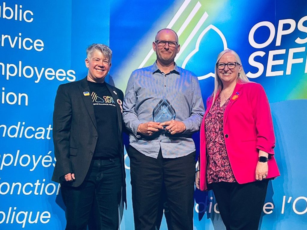 Greg Sharp Local 303 - Stanley H. Knowles Humanitarian Award