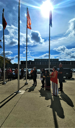 OPSEU/SEFPO members gather for flag-raising