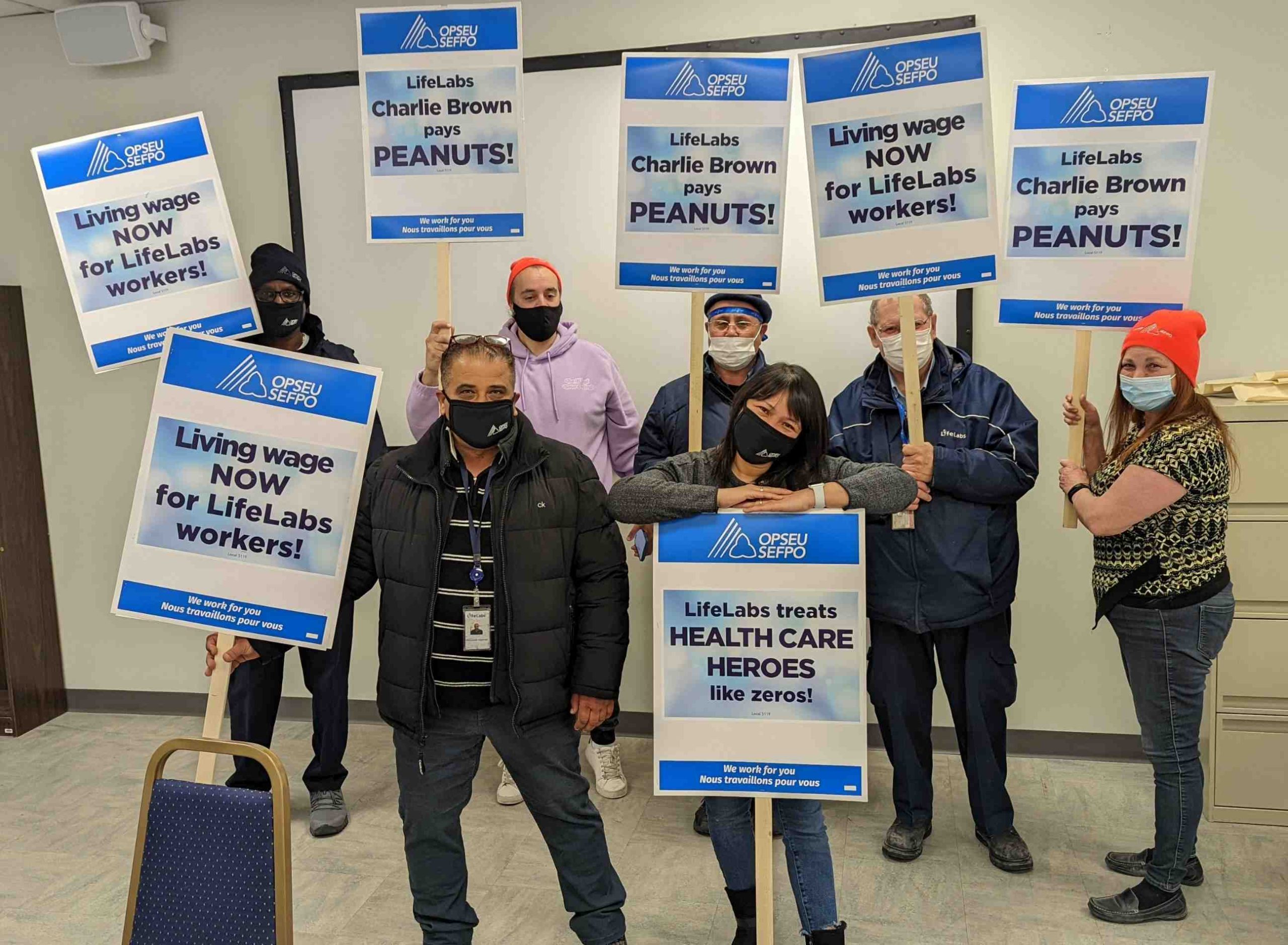 LifeLabs Local 5119 gears up for a strike!