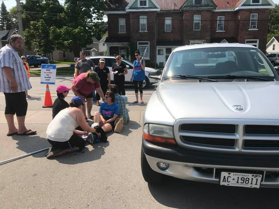 Local 276 picket injury
